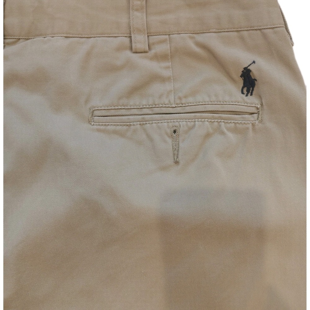 Polo Ralph Lauren Ethan Pant Mens 38x30 Khaki Pleated  Pants Cotton Casual Chino - Picture 12 of 16